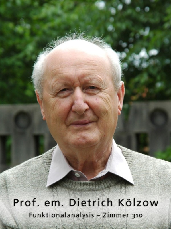 Zum Artikel "In memory of Professor Dietrich Kölzow"